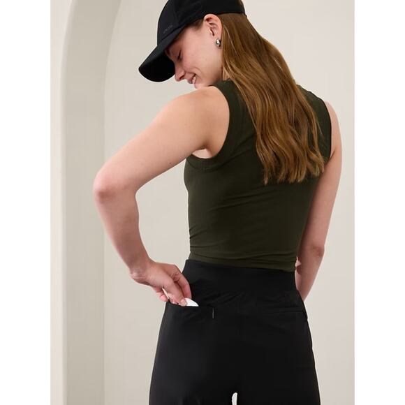 ATHLETA Brooklyn Mid Rise Ankle Pant in Black - Picture 4 of 15